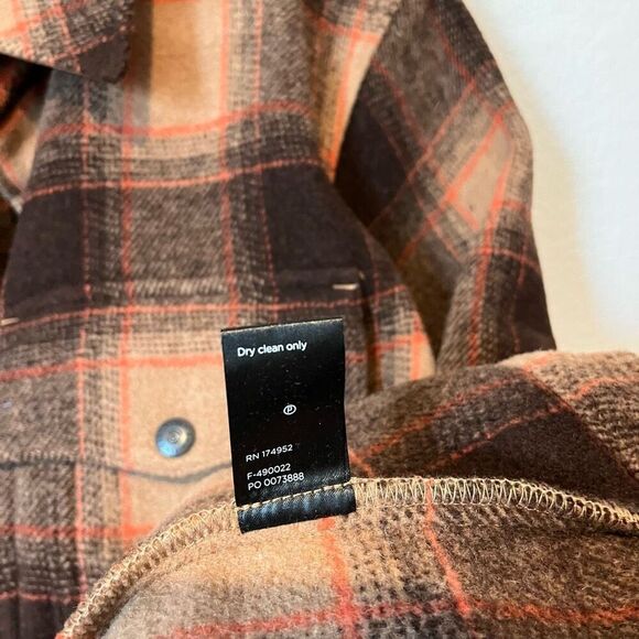 Flint and Tinder The Heritage Wool Jacket Chocolate Brown Plaid Men's Size XL - Picture 6 of 7